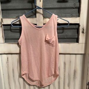 Kids Pink tank top with pocket